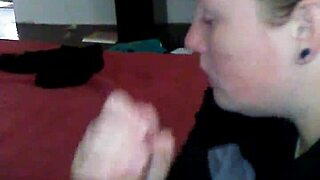 Pretty Blonde Gags Spits Chokes on Sloppy Deepthroat Cock Handjob