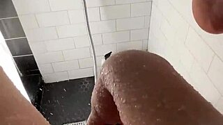 your hot arab stepsis rubs her juicy pussy in the sunny shower, los angeles style?