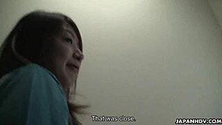 Japanese brunette Tomomi Matsuda fingered hairy pussy vibrator uncensored