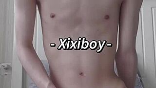 slim twink fucks his ass hard with monster cock and cums - xixiboy solo