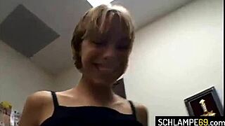 German teen blowjob sucks wildly!