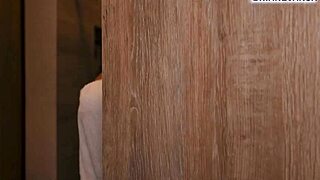 my roommate's this sexy colombian latina milf with huge tits. she rides my cock doggystyle in the dorm wet.