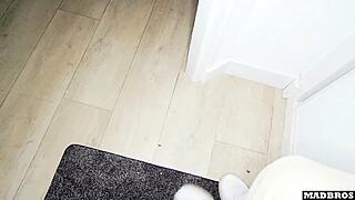 A French Santa with Massive Tits Bent Over for Rough Christmas Pounding