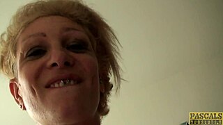 Inked UK slut railed rough in ass by maledom!