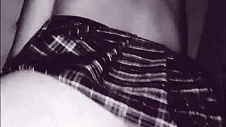 damn that college uniform on cristiana 18 makes me so happy watching her boyfriend fuck her homemade style