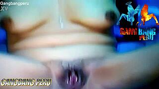 peruvian nympho slut begs for rough creampie in wild casting orgy