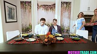 stepsons trade stepmoms for hot group cock pounding