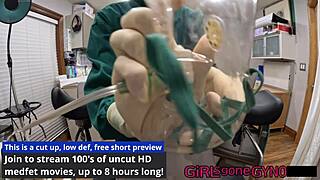 Doctor Tampa And Aria Nicole's Close-Up Latex Gloved Pussy Spreading Procedure In Hospital