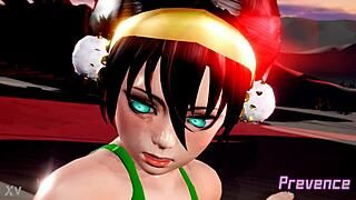 toph from prevence shakes her cartoon ass twerking hard