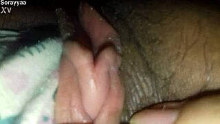 She models heart-printed panties revealing her plump curves