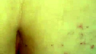 blonde girlfriend's tight ass gapes on big black cock before anal creampie