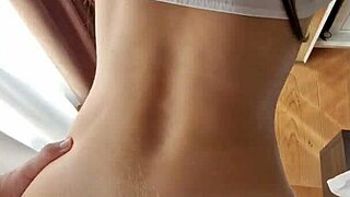 doggystyle creampie fills her ass before intense anal with big tits