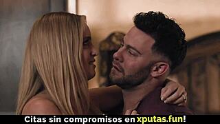 blonde brunette milfs fuck threesome FAMILY TABOO sex spanish sub