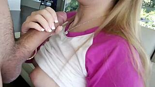 sexy petite teen tiffany's tight ass pussy rammed by monster cock closeup