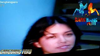 peruvian nympho slut begs for rough creampie in wild casting orgy