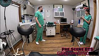 Doctor Tampa And Aria Nicole's Close-Up Latex Gloved Pussy Spreading Procedure In Hospital