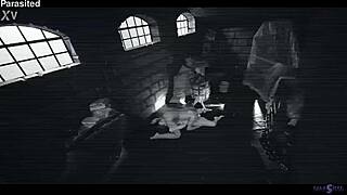 Brunette dominates redhead in extreme lesbian scissoring pussy licking squirting frenzy