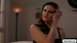 How Cute Is This Shemale Licking Her Busty Friend's Pussy?!