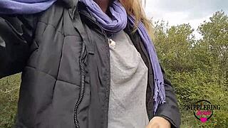 Nippleringlover Kinky Milf Flashes Pierced Nipples Pussy Ass Public Street