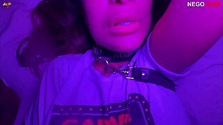 milf wears collar like naughty pet taking full deep thrust