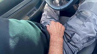 UNFAITHFUL WIFE GIVES DEEPTHROAT BLOWJOB IN CAR! COWORKER SUCKS COCK LIKE A PRO OUTDOOR!