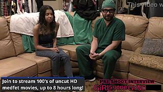 Doctor Tampa And Aria Nicole's Close-Up Latex Gloved Pussy Spreading Procedure In Hospital