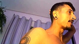 brazilian bodybuilder makes neighbor squirt three times