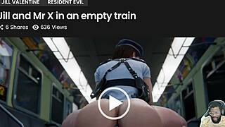 Thicc Jill Rides Mr X Cowgirl as Claire's Tight Pussy Gets Fucked