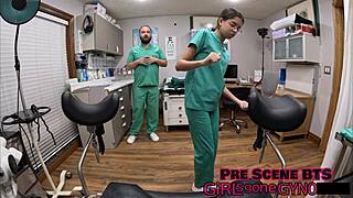 Doctor Tampa And Aria Nicole's Close-Up Latex Gloved Pussy Spreading Procedure In Hospital