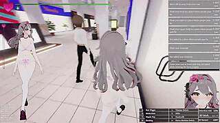 Manaka SFM Cosplay Flashes Toys In Wild Public 3D Sex Tour!