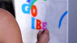 Red Chubby Bitch Bounces On Thick Dildo Sloppily!