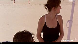 Clotilde Courau's big tits tempt over Charlotte Rampling's nude handjob allure