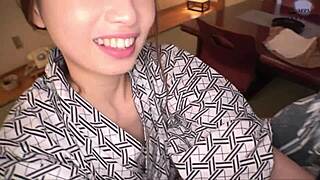 curvy japanese milf's huge natural tits tease in exclusive bedroom fun