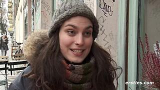 maria rams dildo deep in pussy for hardcore orgasm