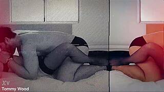 aria carson rims and fucks older guy with her soft redhead skin