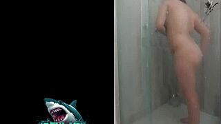 Neighbor's steamy shower sex skills