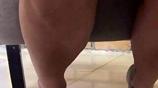 delicious upskirt no panties under tasty skirt