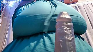 Chubby BBW Teases Huge Black Cock with Massive Natural Tits and Dildo