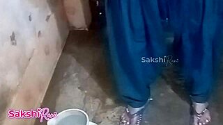 desi stepson spies stepmom peeing then pounds big pussy
