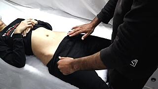 Doctor pops virgin teen pussy bent over in hospital first time fuck.