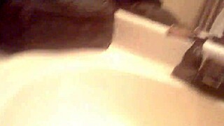 Blonde masturbates her big clit and hairy wet pussy on toilet.