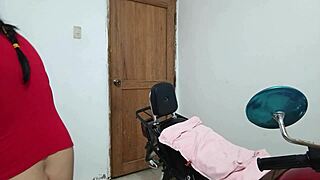 so this slutty stepdaughter shakes her big ass begging for pussy juice from stepdad