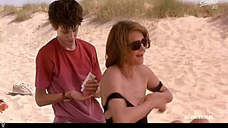 Clotilde Courau's big tits tempt over Charlotte Rampling's nude handjob allure