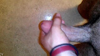 Horny black ebony pussy masturbation cum thinking of big cock deep inside