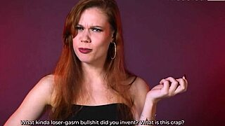 Loser Begs For Losergasm In Cruel Redhead Femdom Humiliation POV