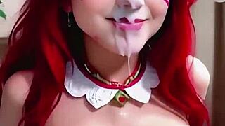 AI 크리스마스 판타지에서 사정 폭발 카니발