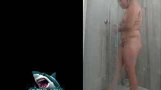 Neighbor's steamy shower sex skills