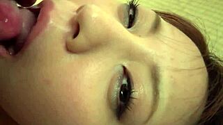 Busty yuria mano spreads legs hairy pussy in hot jav