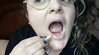 daddy sneaks backstage for chubby latina's hairy armpit humiliation