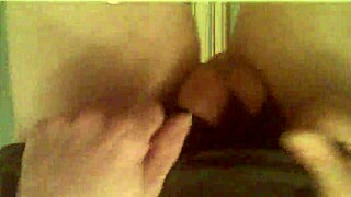 Blonde masturbates her big clit and hairy wet pussy on toilet.